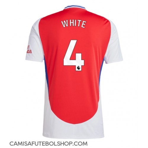 Camisa de time de futebol Arsenal Ben White #4 Replicas 1º Equipamento 2024-25 Manga Curta